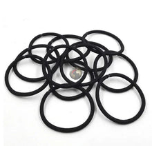 100Pcs Black Elastic Hair Bands - Mode Fashion