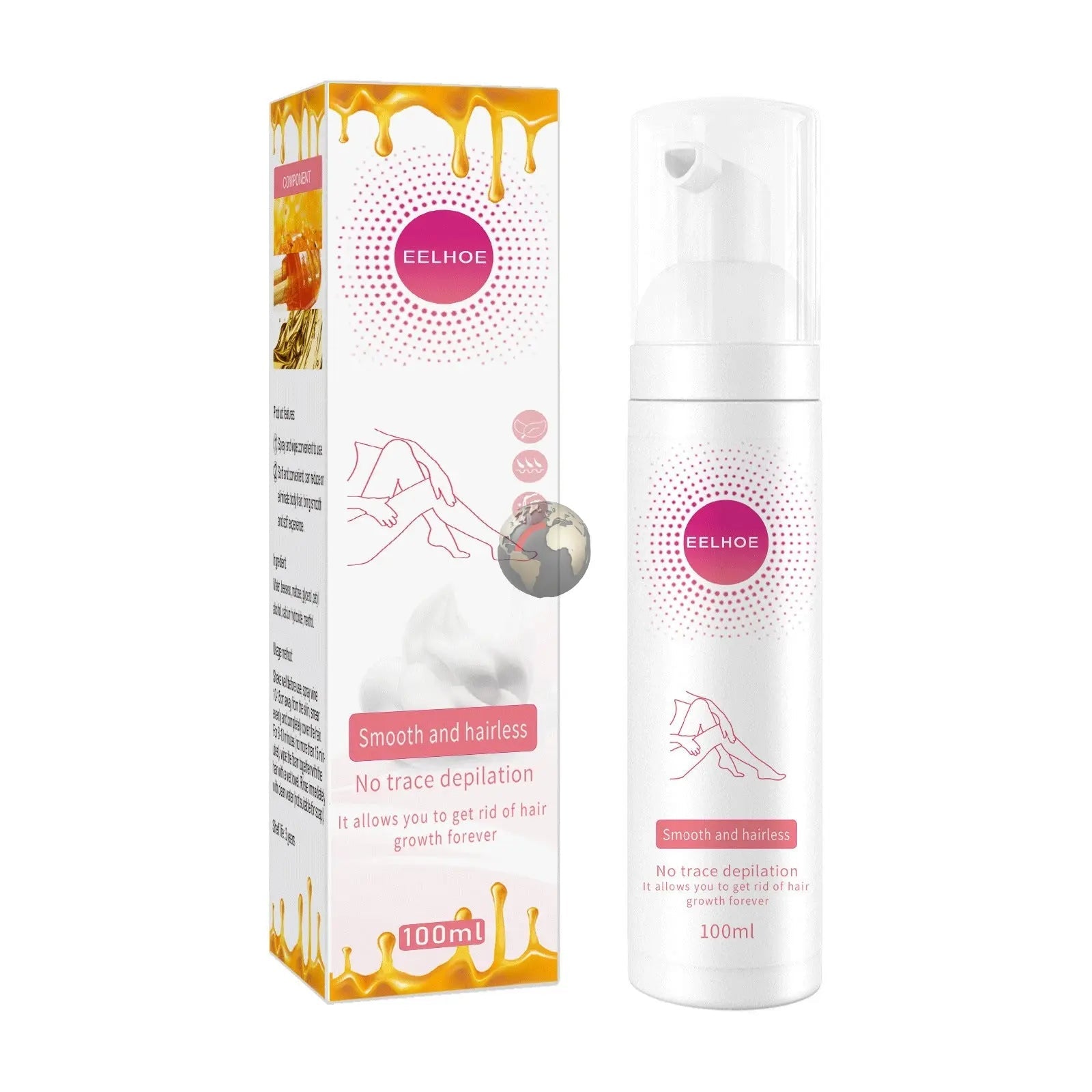 30ml/100ml Body Hair Removal Spray Non - irritating - Mode Fashion