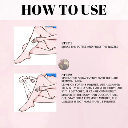 30ml/100ml Body Hair Removal Spray Non - irritating - Mode Fashion