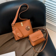 3piece set with a Shoulder Bag, Purse and Clutch Mode Fashion